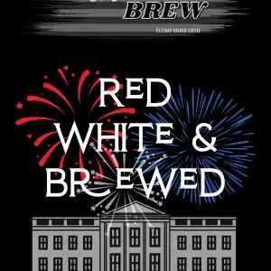 red white and brewed coffee flavor from Red White and Kickass Brew veteran owned coffee