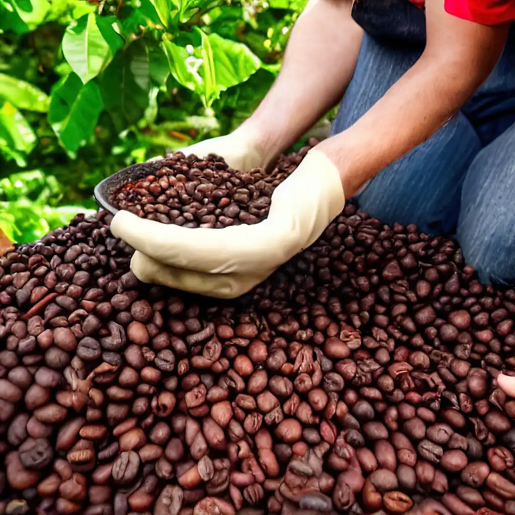 green sourced coffee beans
